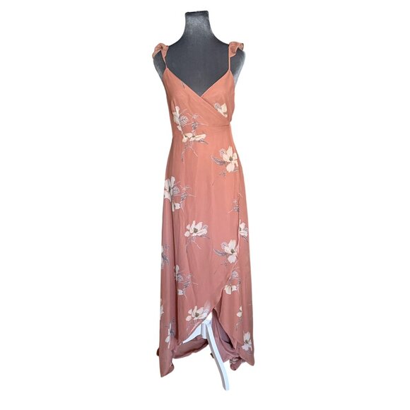 Lulus Rusty Rose Floral Print Maxi Dress Size S - Picture 3 of 9